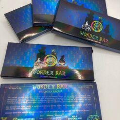 Canna Banana Wonder Bar for sale. This top-tier psilocybin chocolate bar blends rich chocolate flavor with a precisely dosed 4g of psilocybin mushrooms to deliver a smooth and pure high without the stomach discomfort often caused by traditional mushrooms.