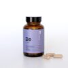 Be Calm model premium wellness supplement container with a secure amber lid