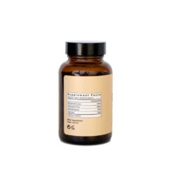 Back of Be Energized Booster model premium wellness supplement container with a secure lid