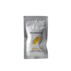 Neuro Botanicals brand Energy Formula model ten count one hundred milligram specialty supplement container